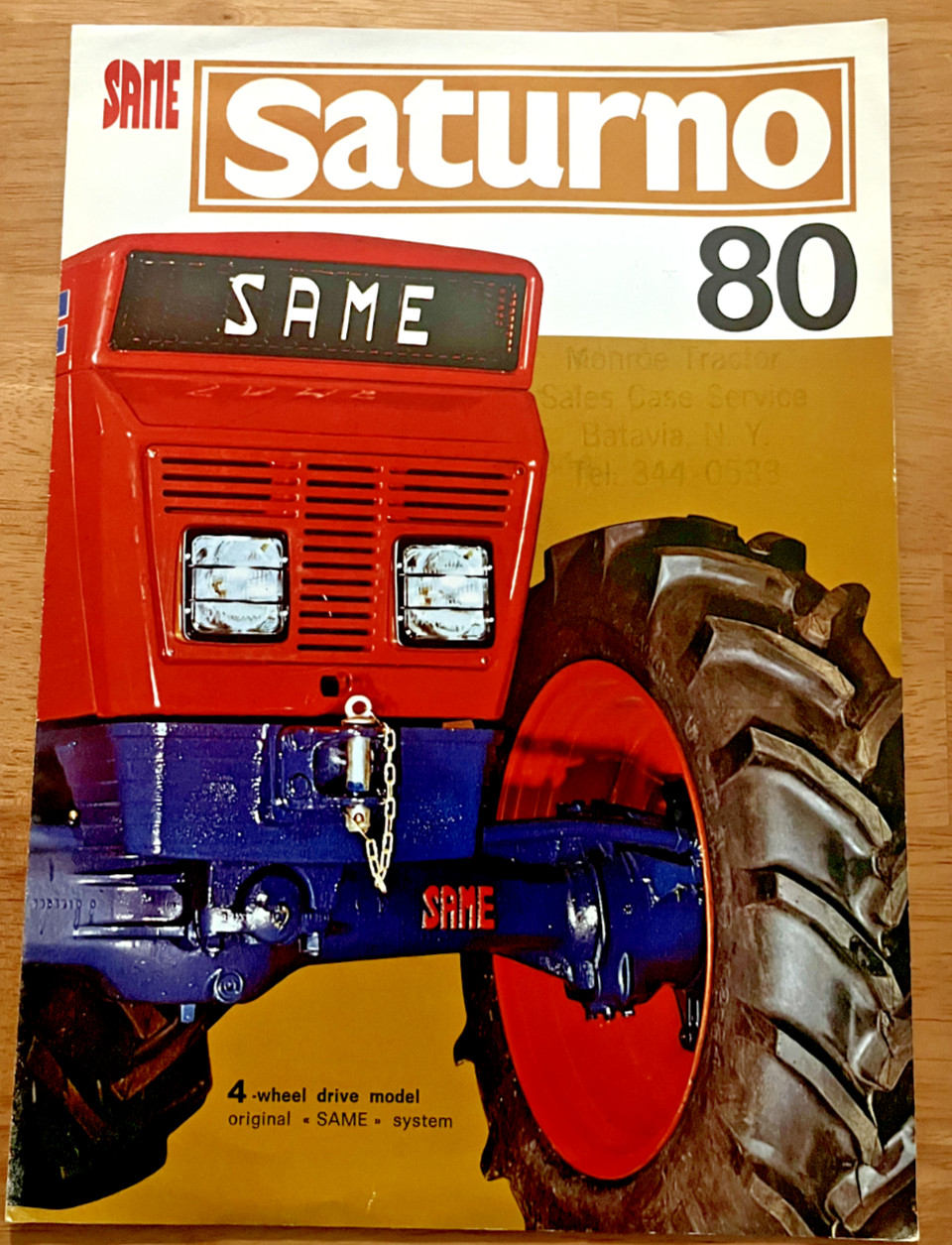 SAME Saturno 80 Tractor 4 page 1977 sales brochure