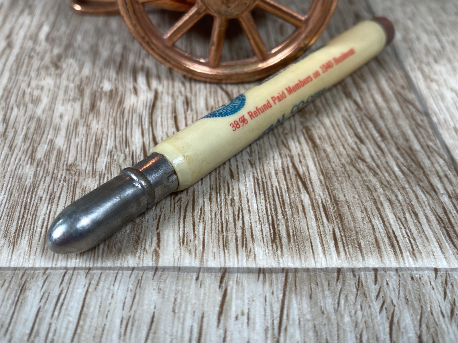Vintage Live Stock Selling Bullet Pencil Central Co-Operative Association Fargo
