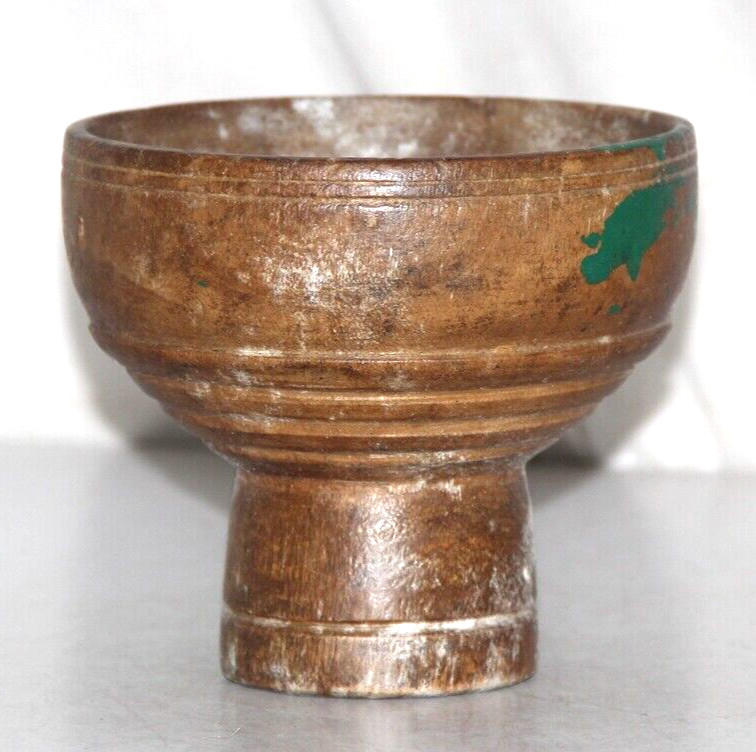 Antique Wooden Agricultulal Seed Spreader Bijni Original Old Hand Carved