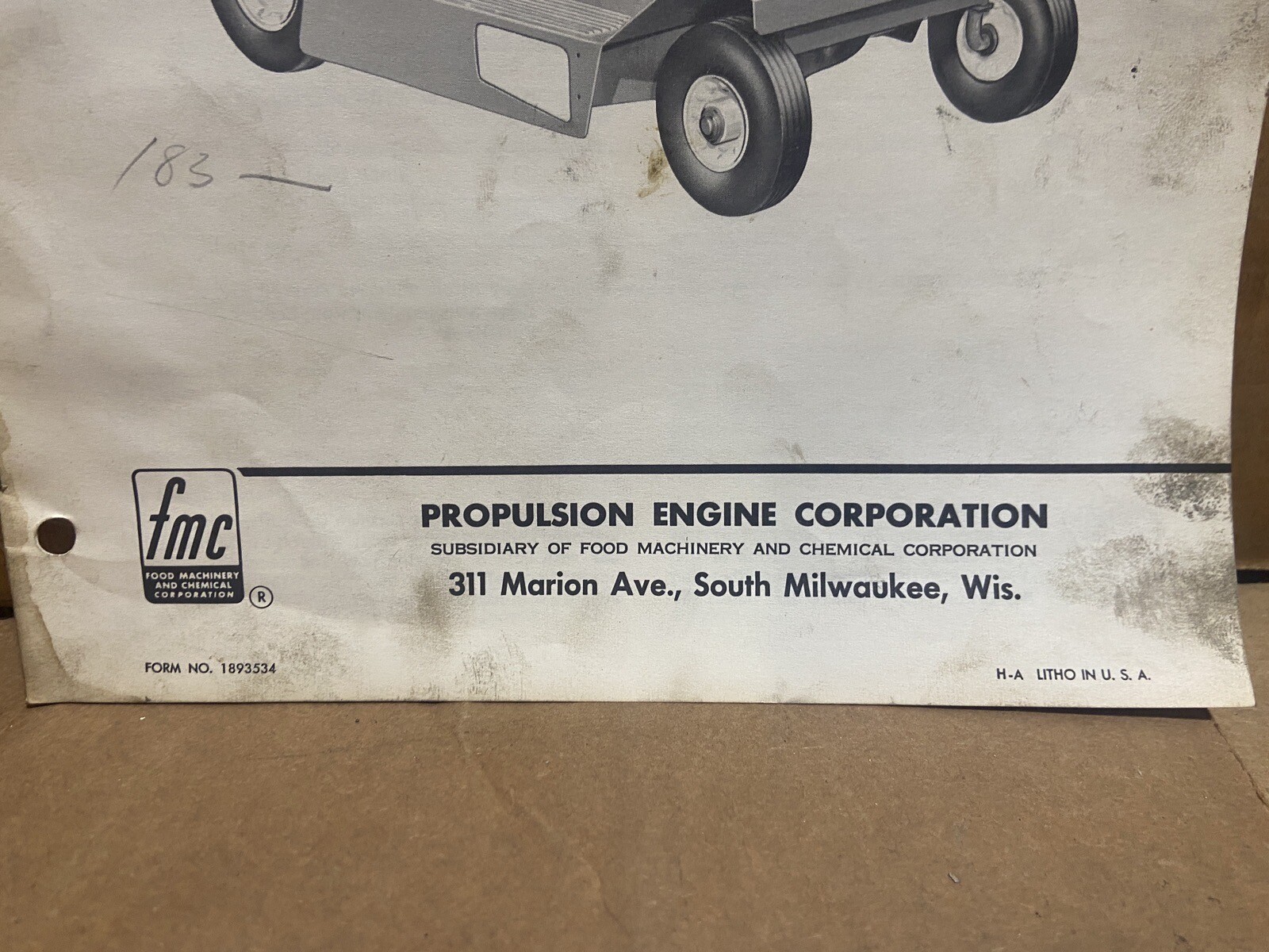 Propulsion Engine Corp. Model 350-01 Riding Mower — Owners Manual w/ Parts List