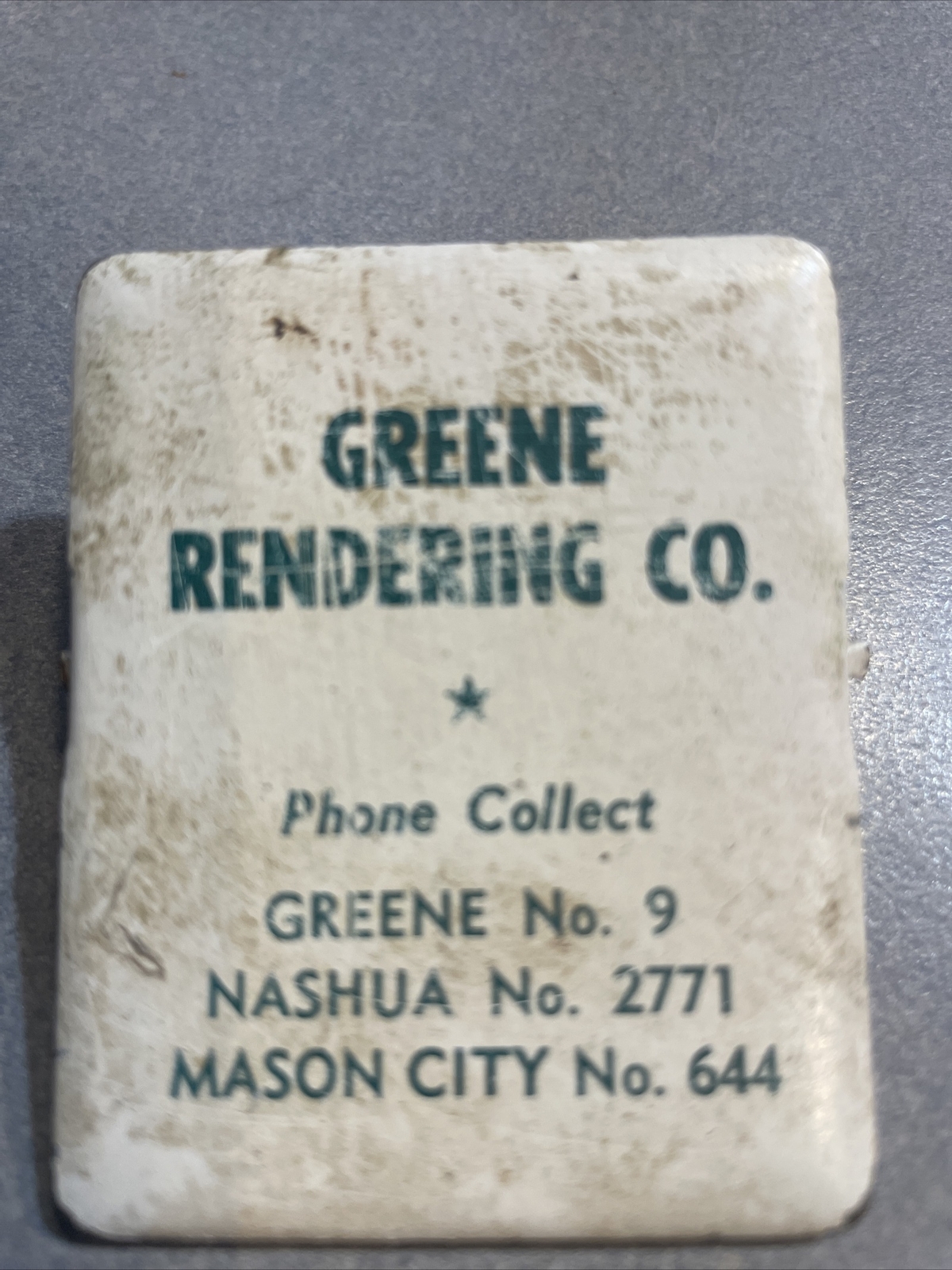 Antique Rendering Slaughter House Advertising Clip Greene Nashua Mason City IA