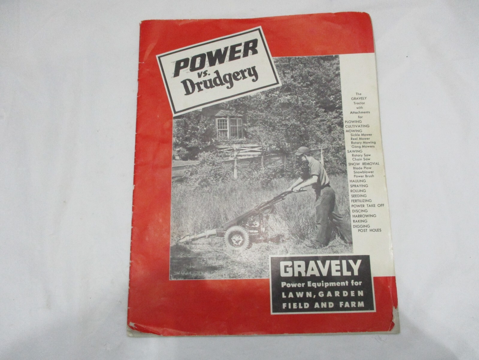 1953 Gravely Power Equipment Catalog Lawn Garden Farm Equipment