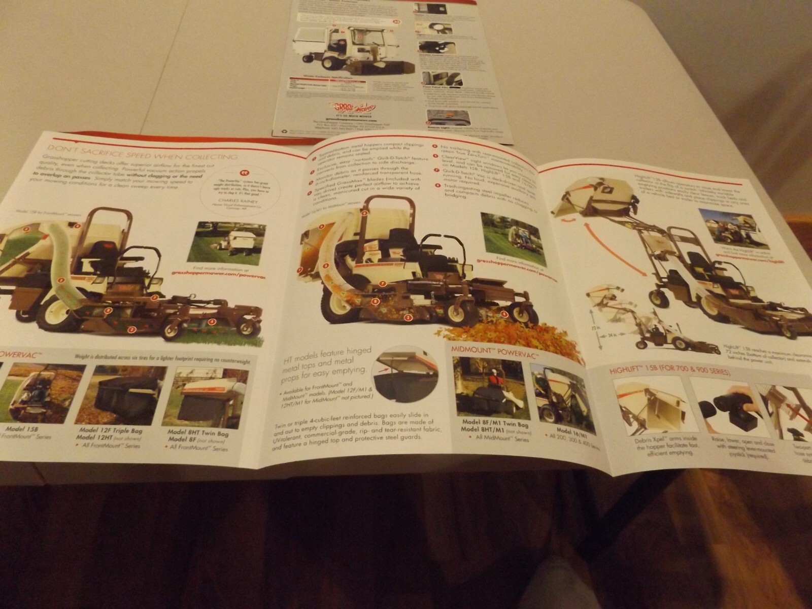 3-pc. GRASSHOPPER TUFF-CARE, SNOW REMOVAL, POWERVAC SYSTEMS, 2011, 2011, 2016