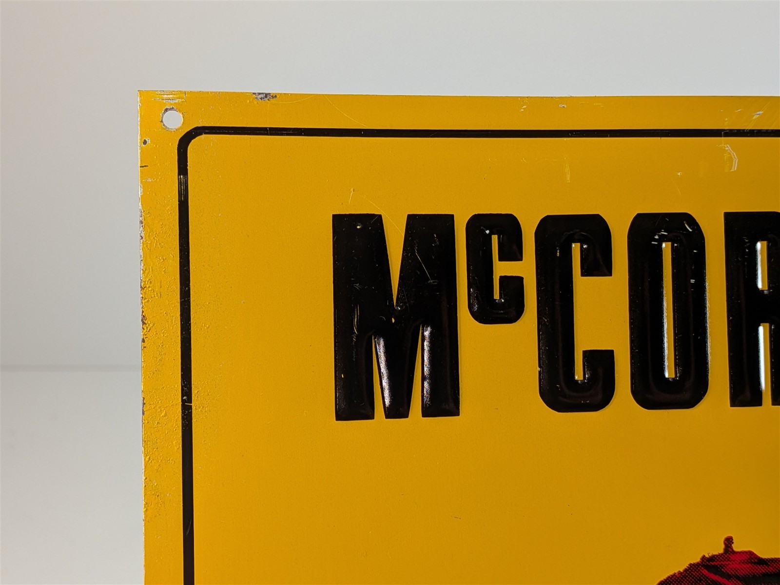 McCormick Deering Parts Service Tractor 14&Prime; Tin Sign