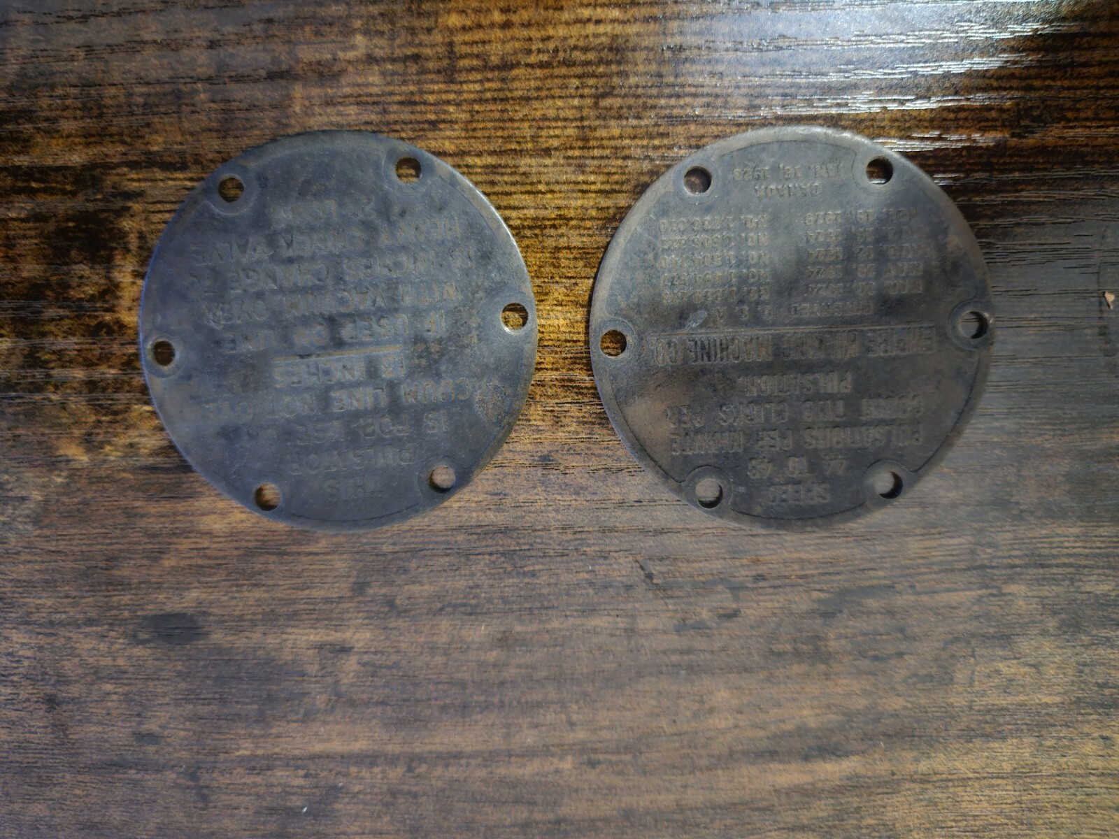Antique 1923 Empire Milking Machine Co Pulsator Plates Collectable Antique RARE