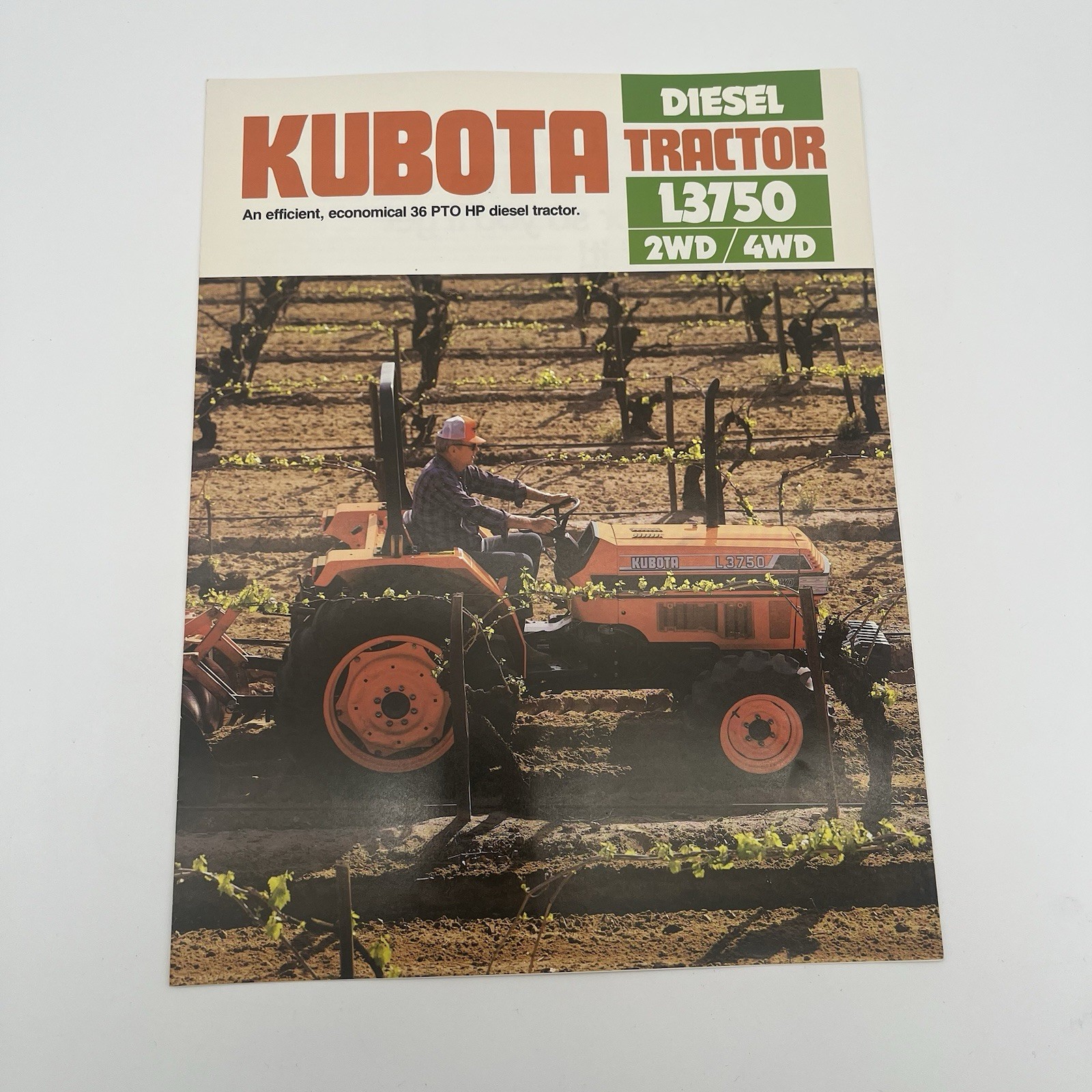 Kubota L3750 Tractor Dealers Brochure Handout Specs Ad Marketing Sheet 1987