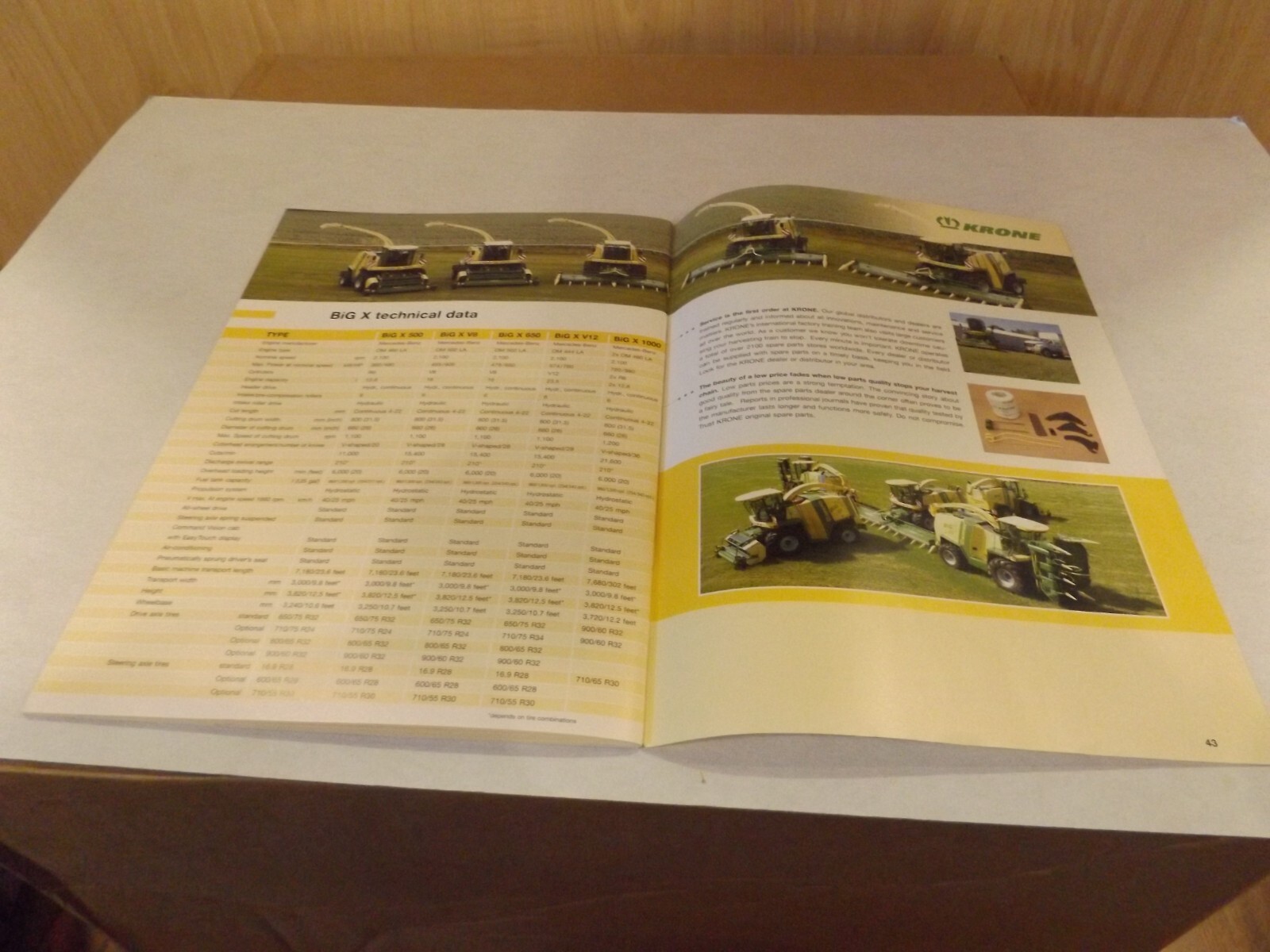 KRONE SELF-PROPELLED BIG-X FORAGE HARVESTER. LITERATURE # BIG X (USA) 02/06