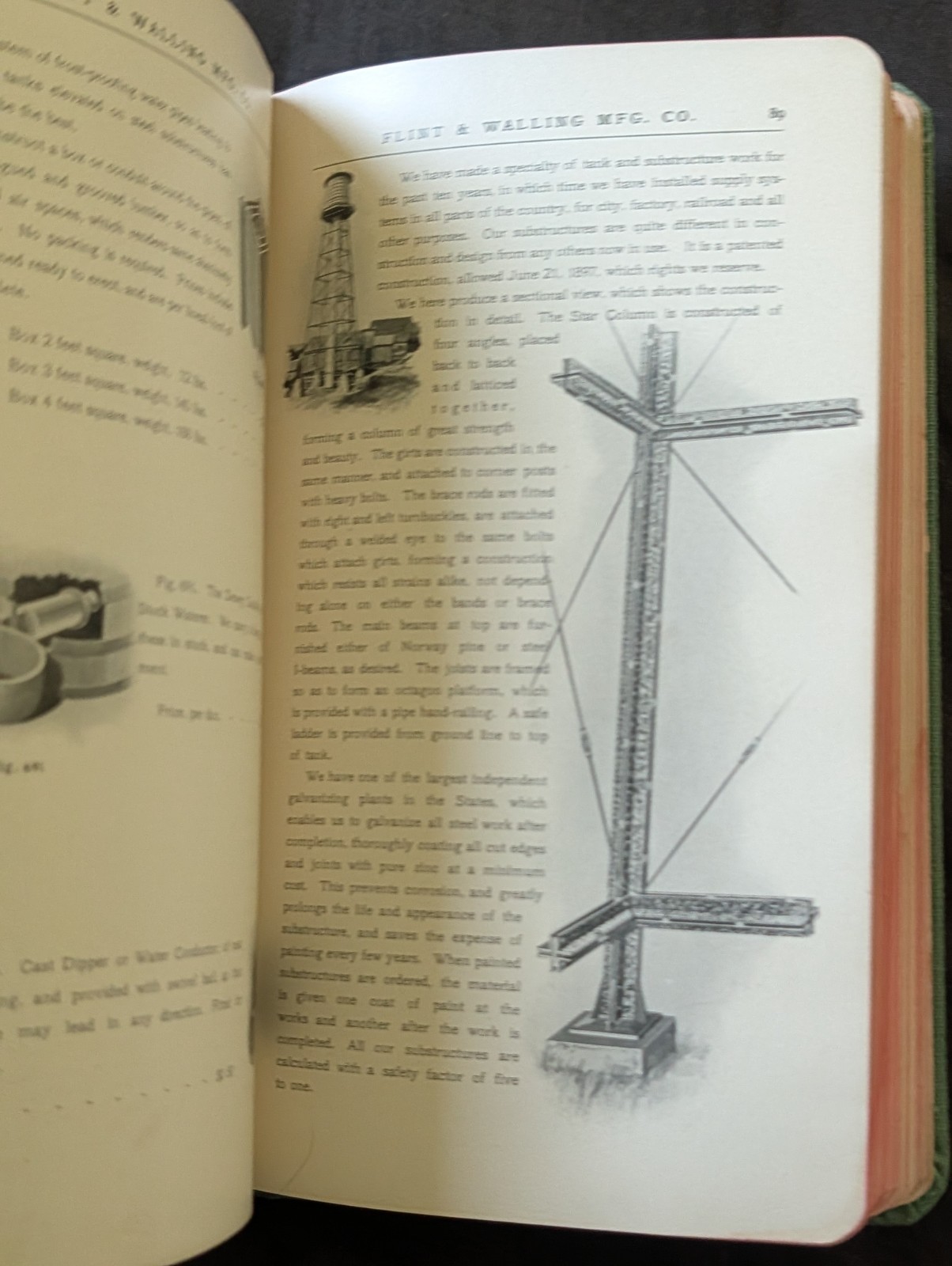 1901 Flint and walling Star windmill hardbound catalog. Windmills, Sawmill, ect.