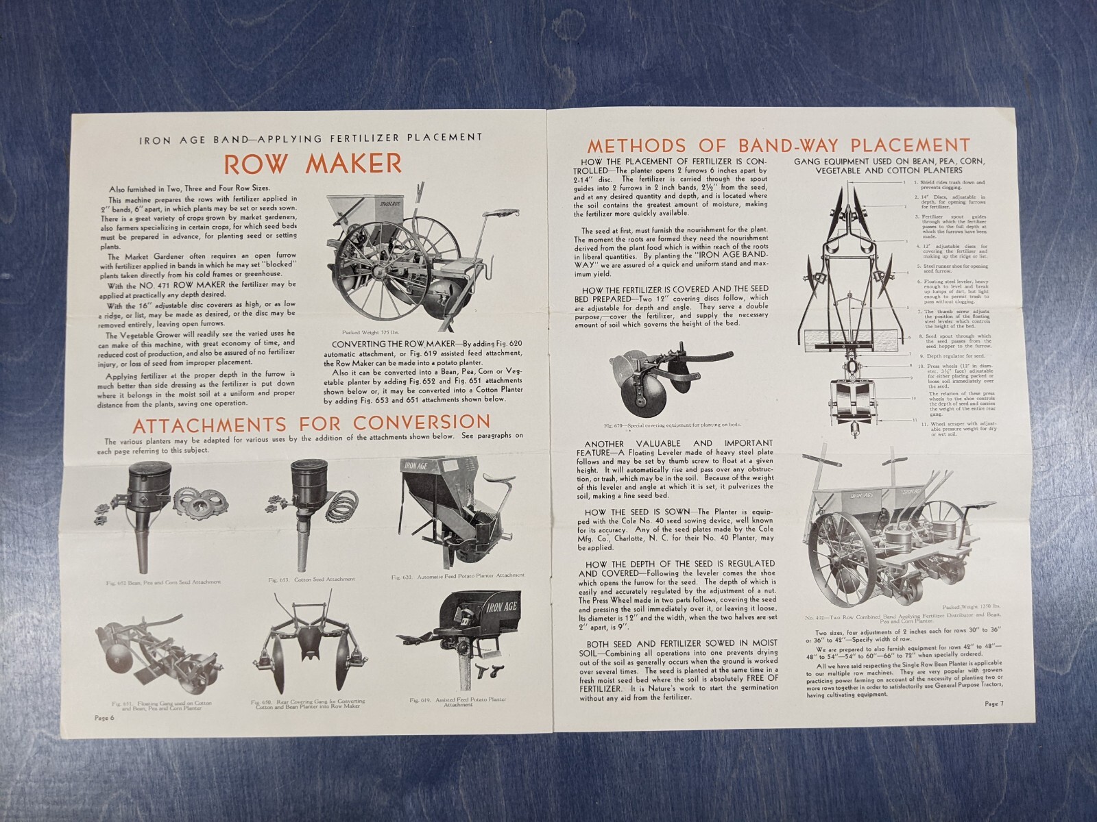 AB Farquhar Iron Age Band-Way Catalog Brochure Early 1900s Farm Planters York PA