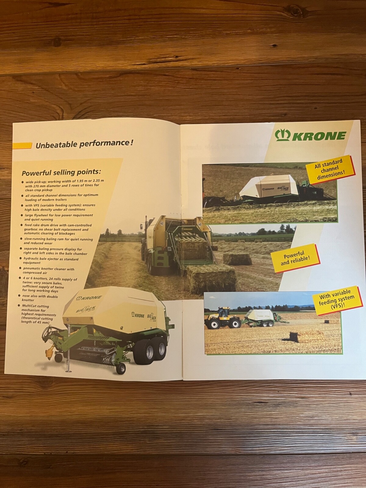 2003 Krone Big Pack VFS Big Balers Sales Brochure