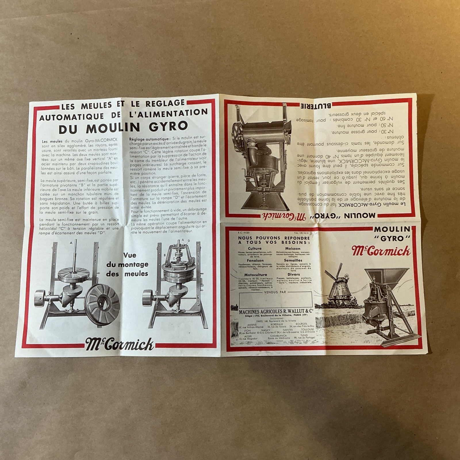 Group Of 7 French McCormick Deering Brochures As Is INV-P0904