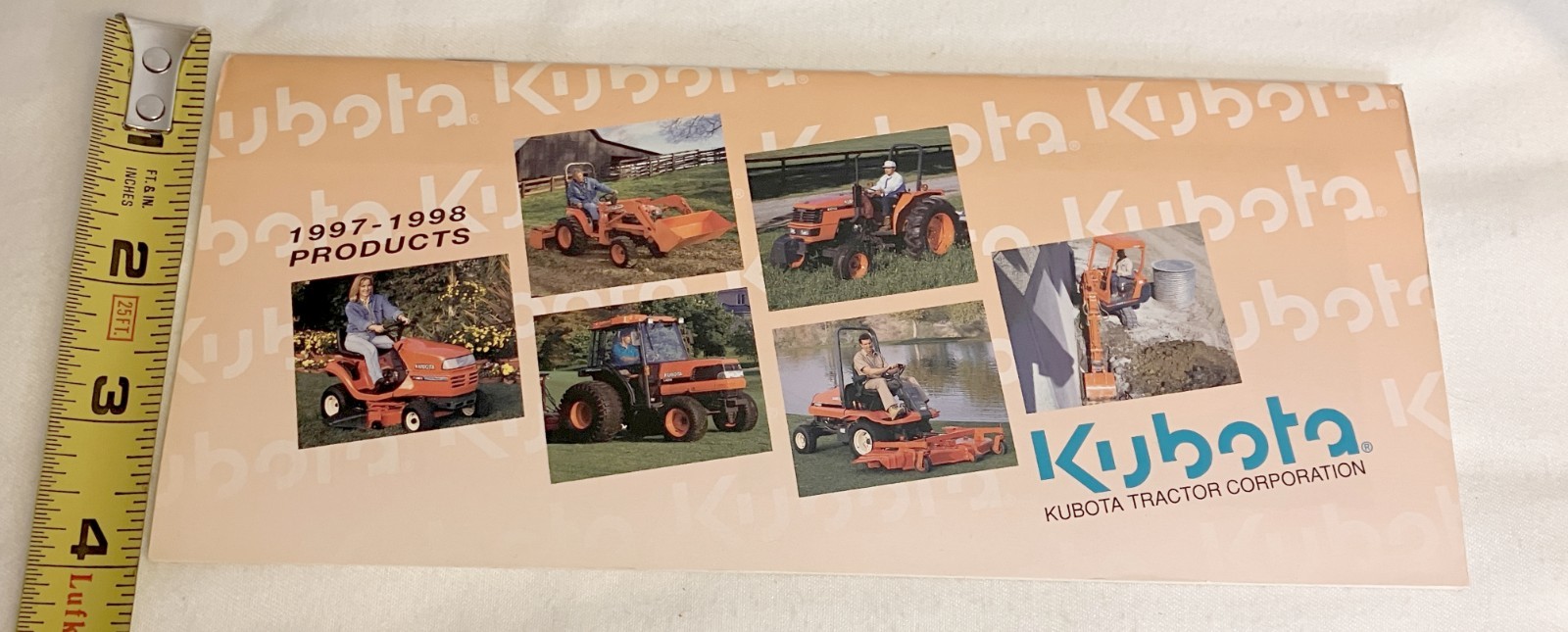 Kubota 1997-1998 Products 44 pages Page Literature Guide 9&Prime; x 4&Prime; *NEW*
