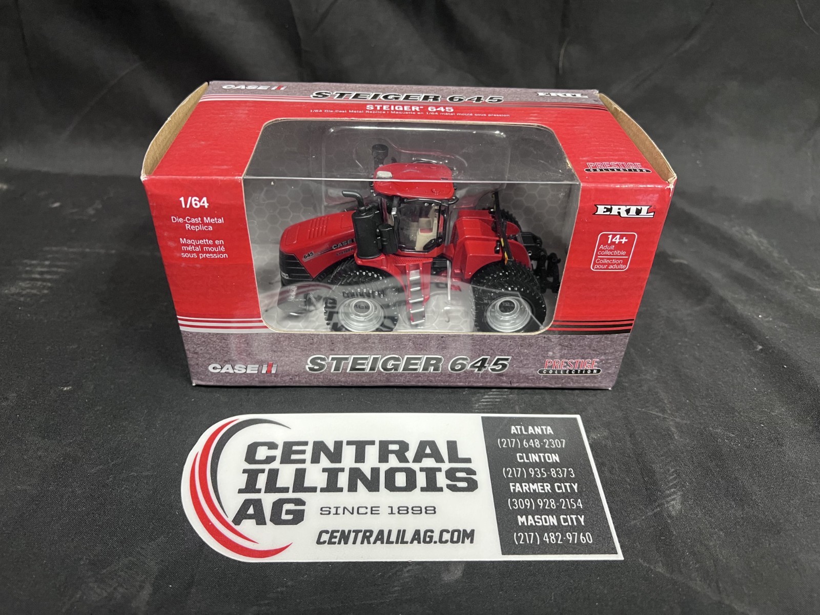 CASE IH STEIGER 645 1/64 SCALE DIE-CAST METAL REPLICA ZFN44370