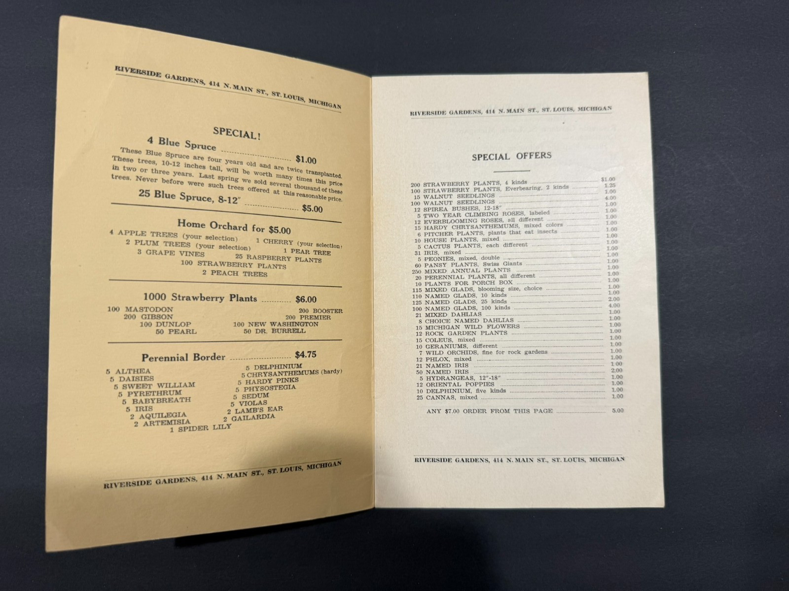 1930&rsquo;s Evergreen, Van Dusen, Rosedale Nursery Brochures…..4 Items