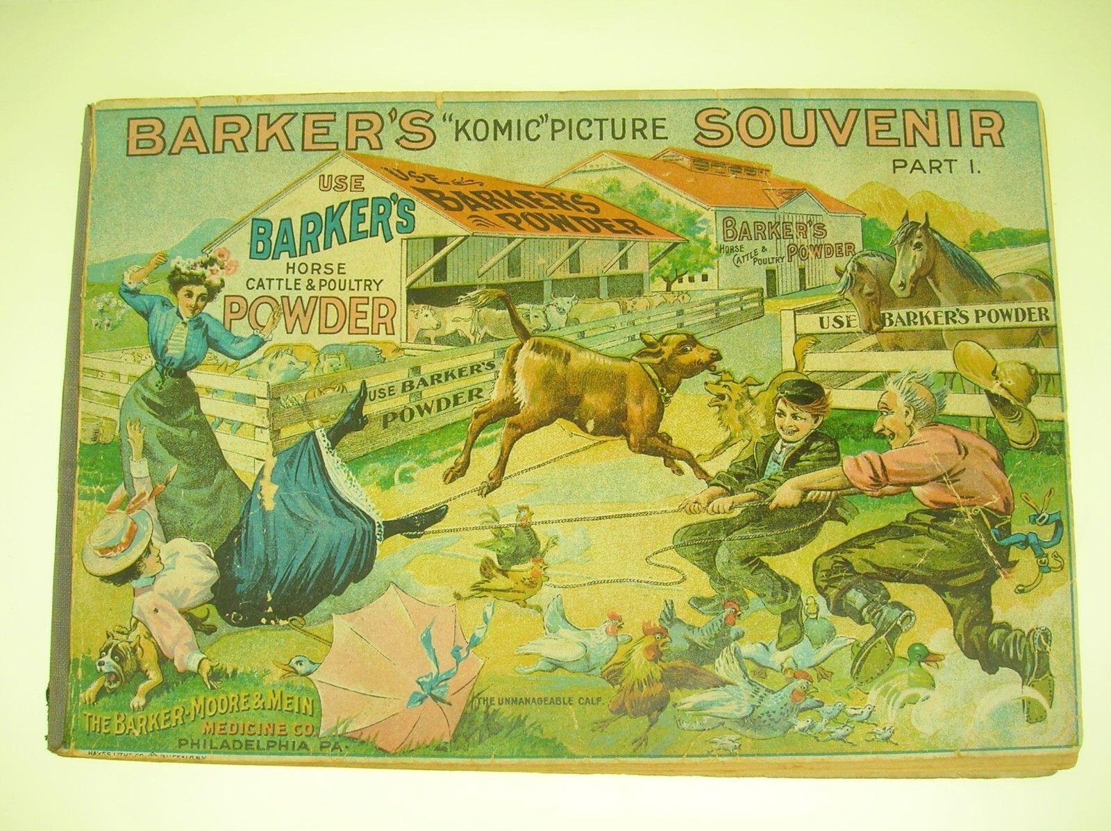C. 1900 BARKER&rsquo;S KOMIC PICTURE SOUVENIR PART 1,2,3 AND 4 – BLACK AMERICAN – B/O