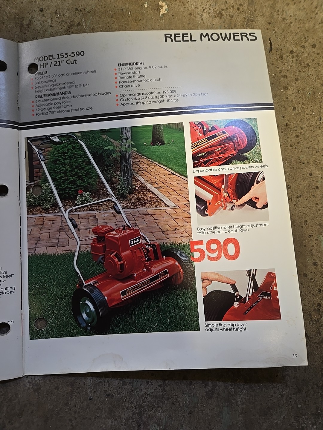 1983 MTD Lawnflite Power Mowers Brochure Catalog Point Of Sale