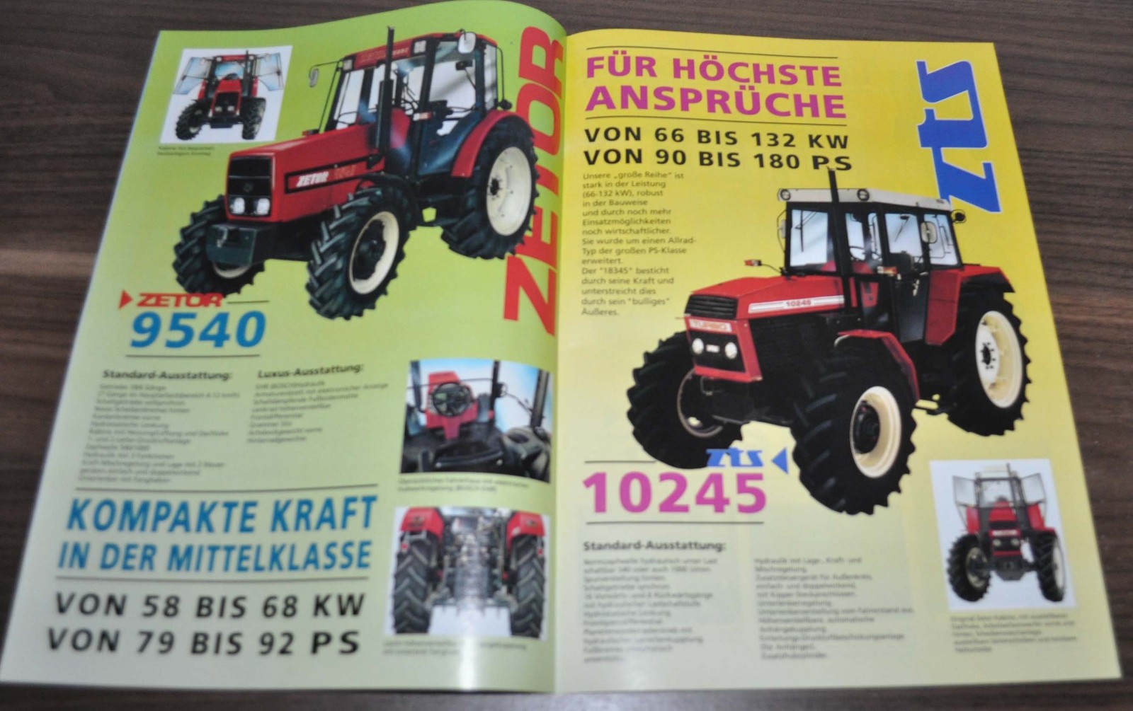 Zetor Model Range Semex Tractor Specification Brochure Prospekt