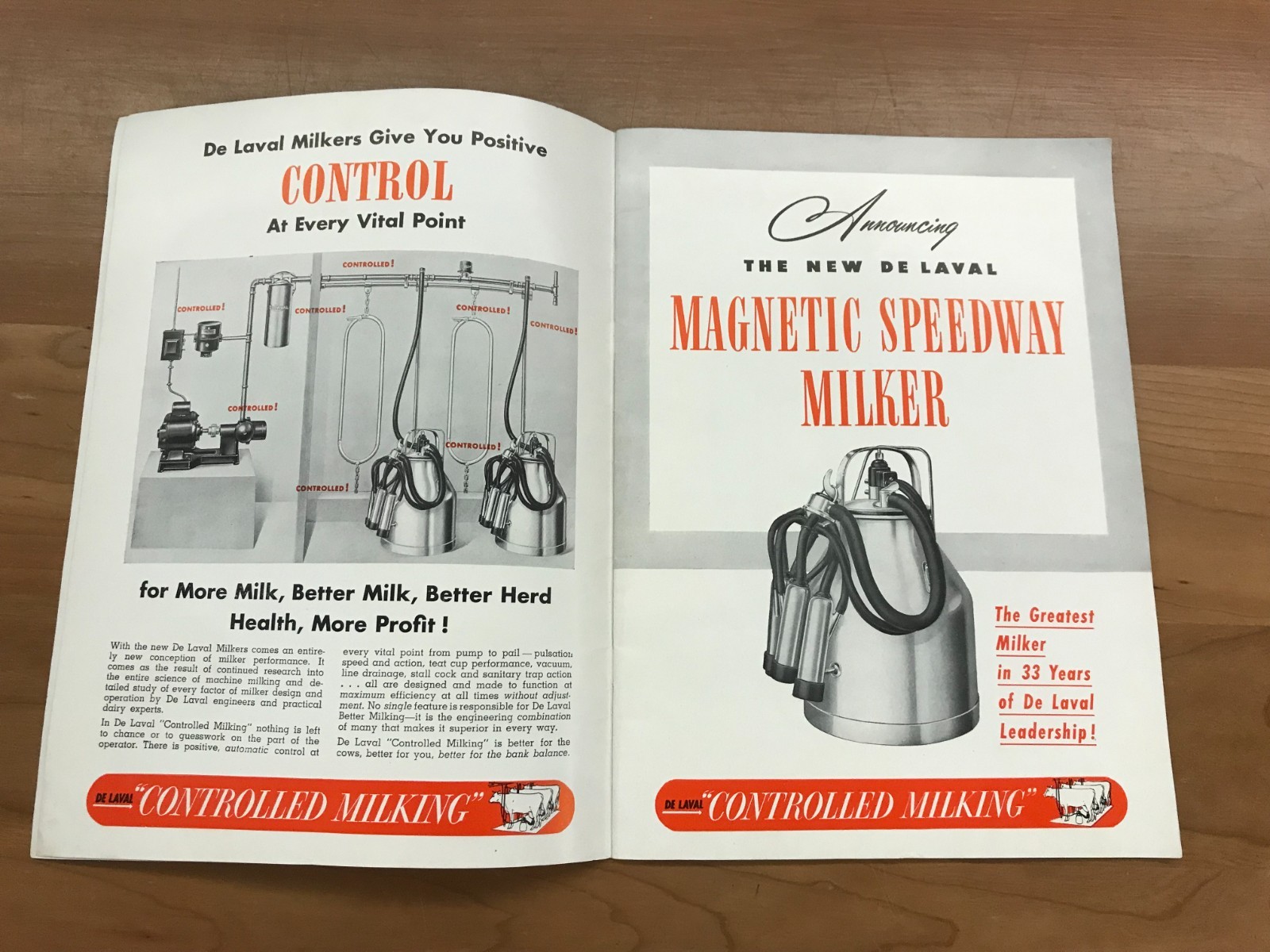 Vintage De Laval Milkers Brochure
