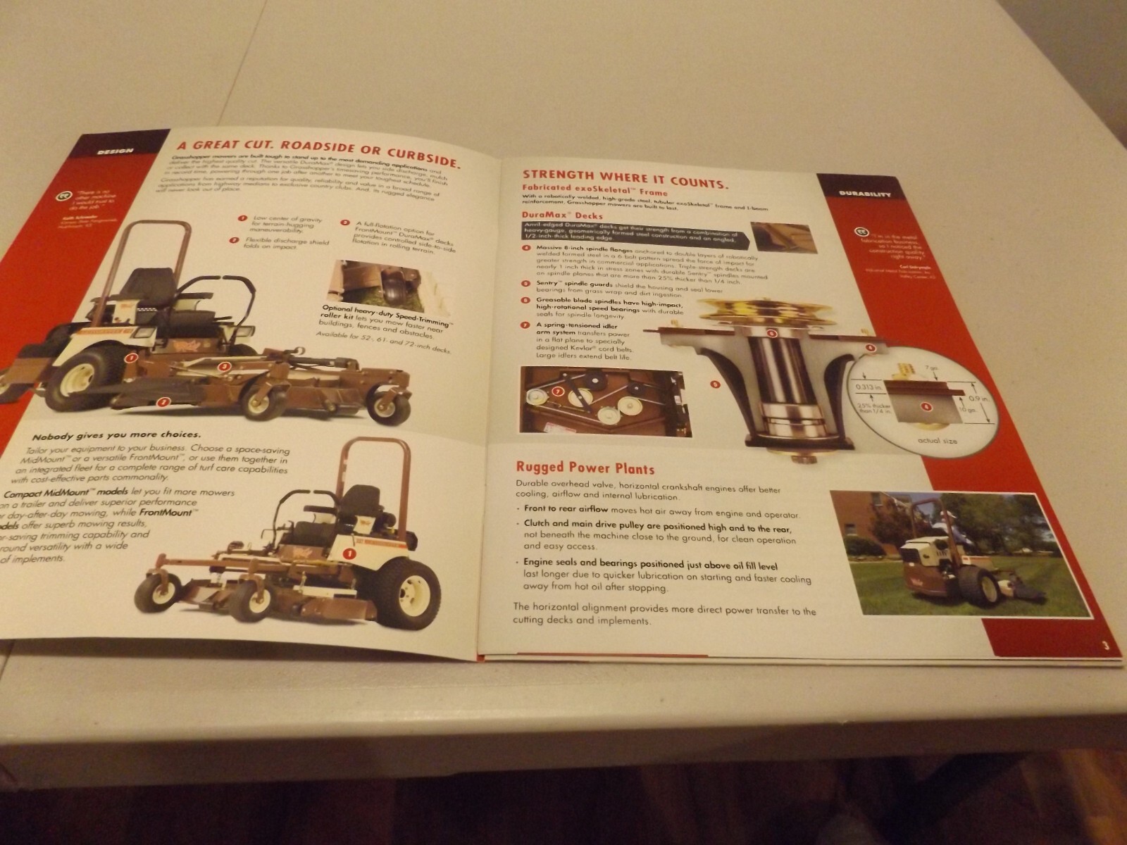 GRASSHOPPER TRUE ZeroTurn COMMERCIAL MOWERS, LIT # 0613-170470 2013