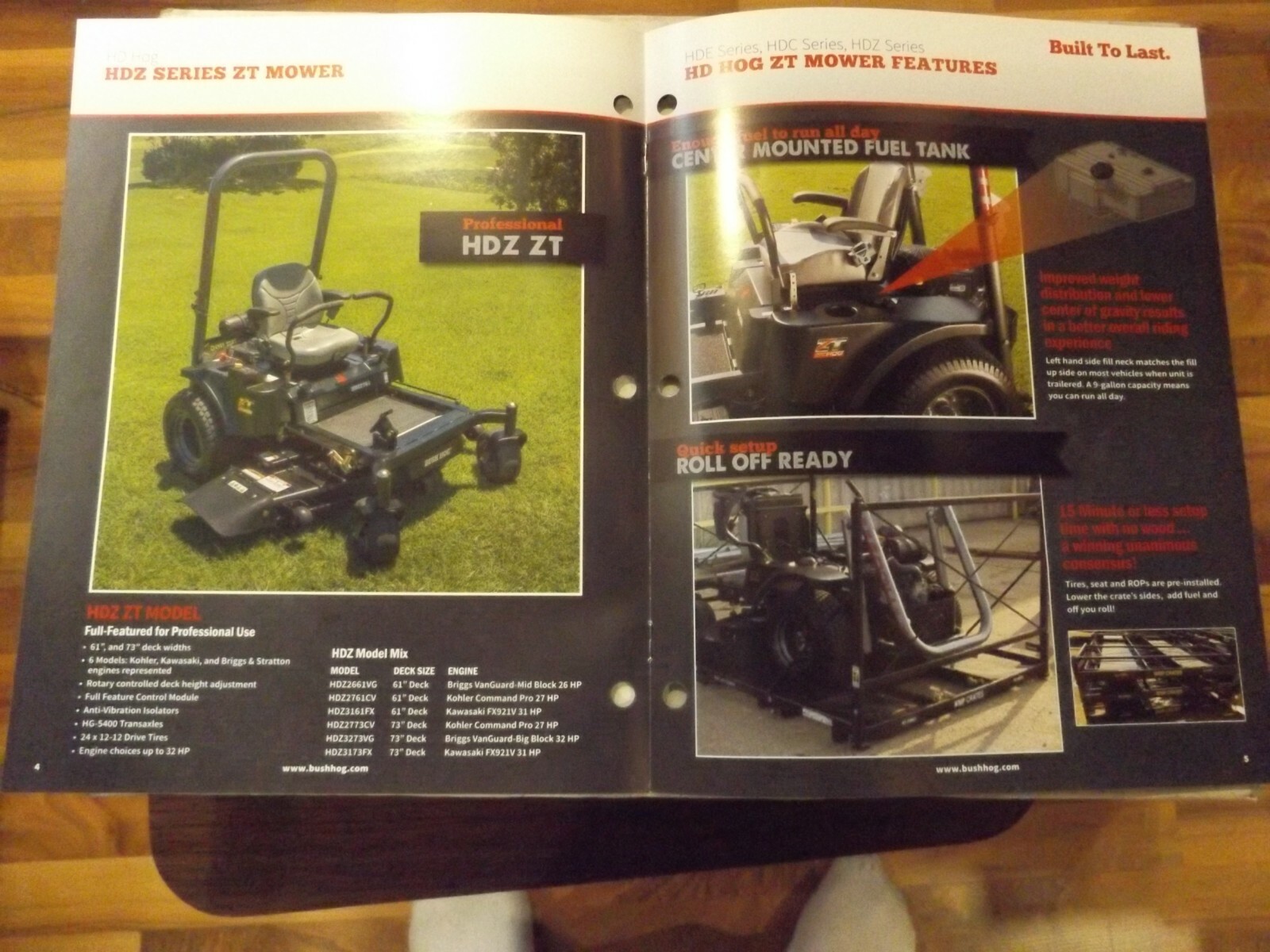 BUSH HOG HD HOG MOWING MACHINE, literature, 2017