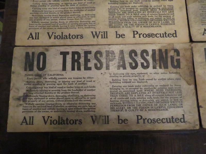 2 California Cultivator Farm Protective Serice Signs & 4 No trespassing signs