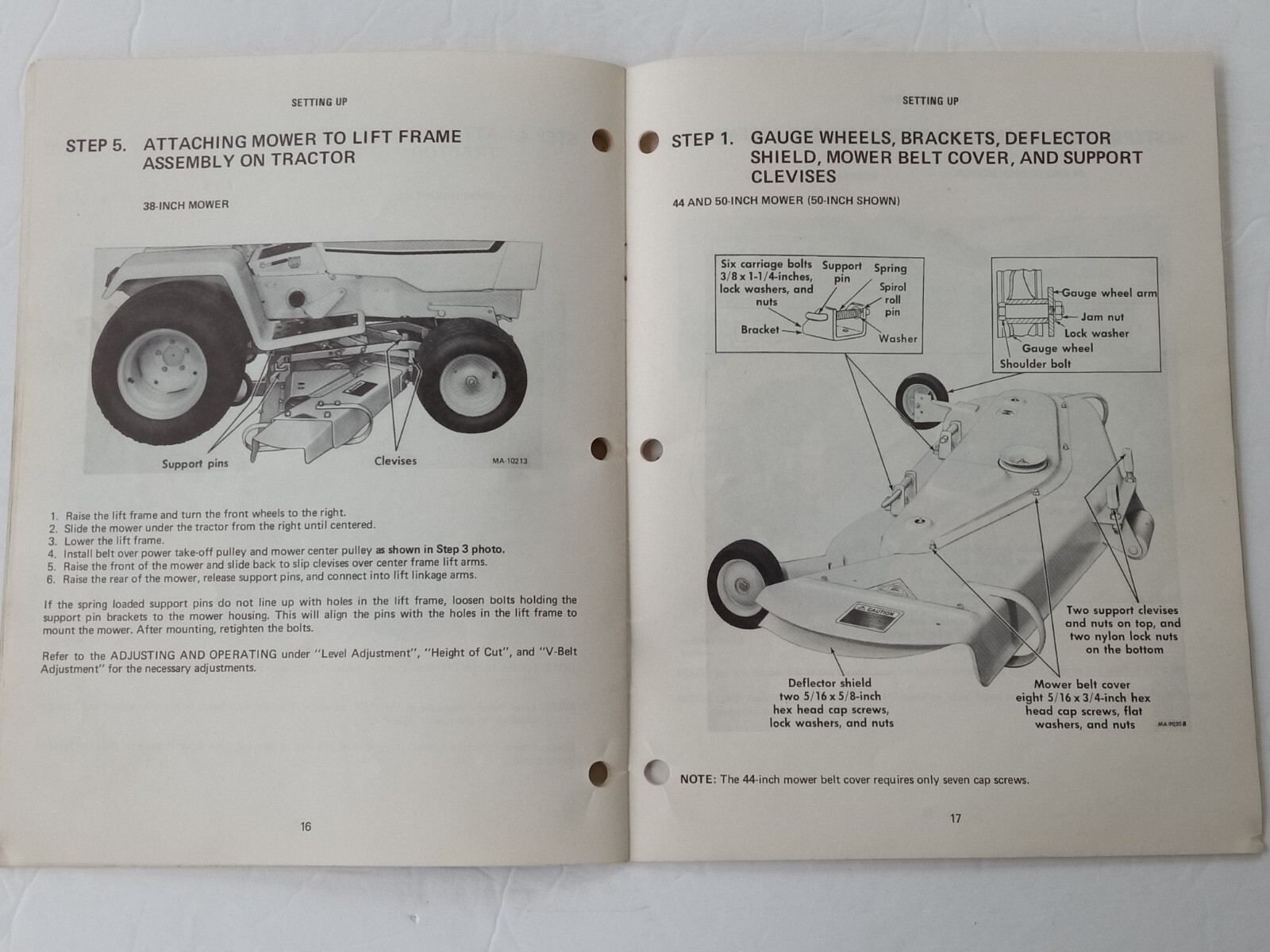International Harvester Rotary Mowers 38A 44A 50A 3 Spindle Operator&rsquo;s Manual