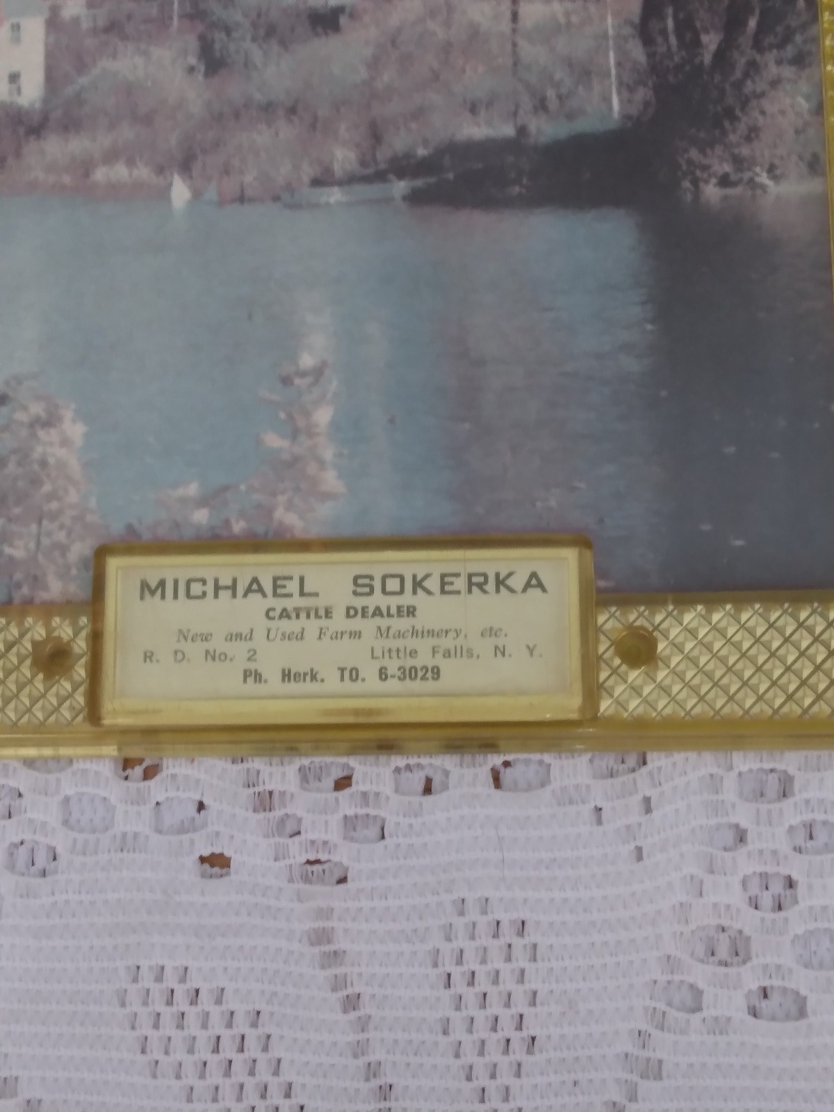 Vintage 1957 Farm Advertising MICHAEL SOKERKA CATTLE DEALER LITTLE FALLS N.Y.