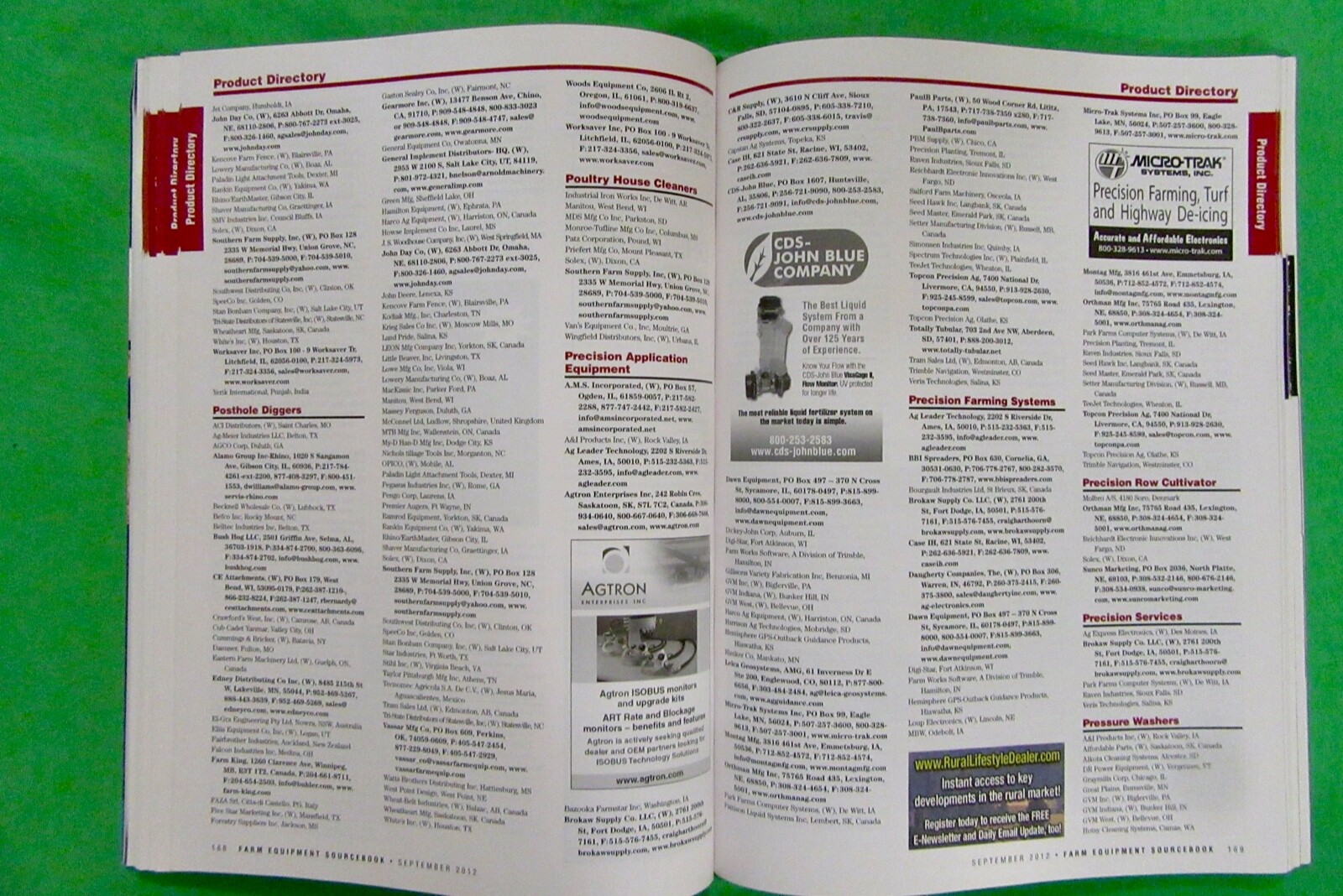 Farm Equipment Sourcebook 2013 ( September 2012) 9 Directories & 289 pages