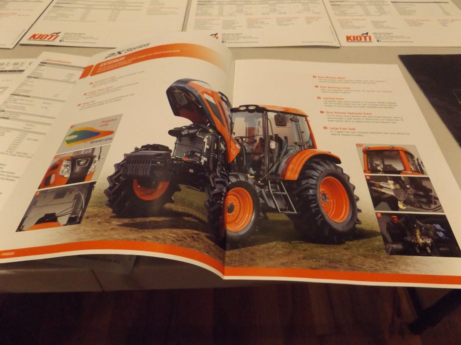 9-pc. KIOTI COMPACT, SUB-COMPACT, UTILITY TRACTORS, 2013-2014