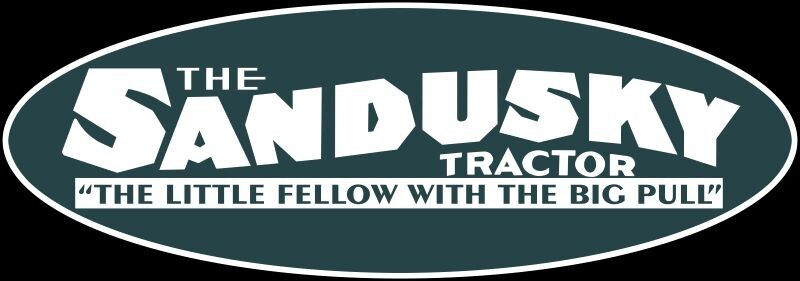 1918 Style Dauch SANDUSKY TRACTOR NEW Sign 48&Prime; Wide Oval Diecut USA STEEL