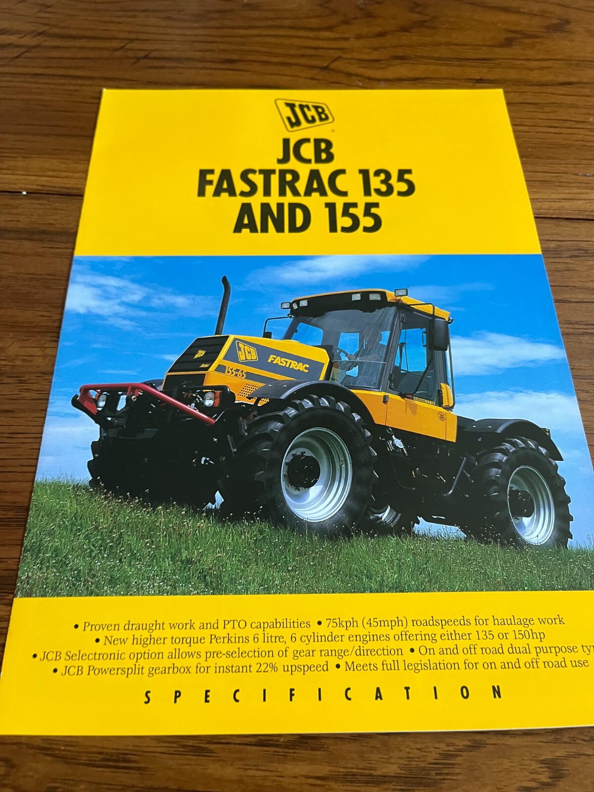 JCB 135 155 Tractor Brochure FCCA
