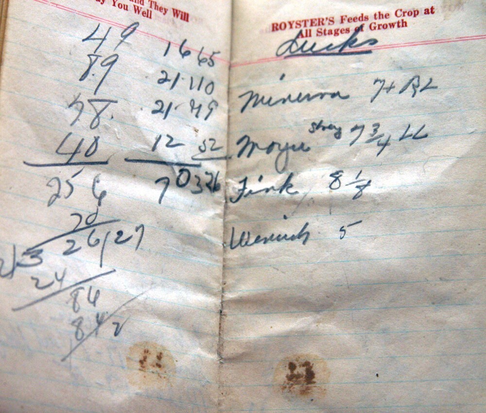 1954 1955 F.S. Royster Fertilizer Advertising Calendar Notepad Book Baltimore MD