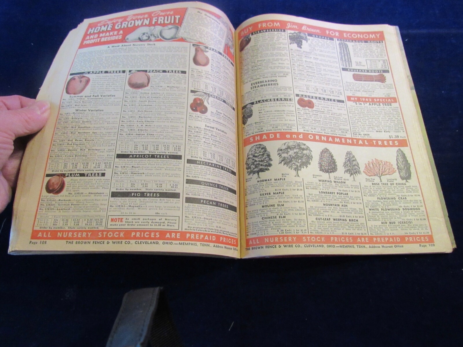 1942 Brown Fence & Wire Catalog Spring Summer Cleveland 132p Tackle Farming C203