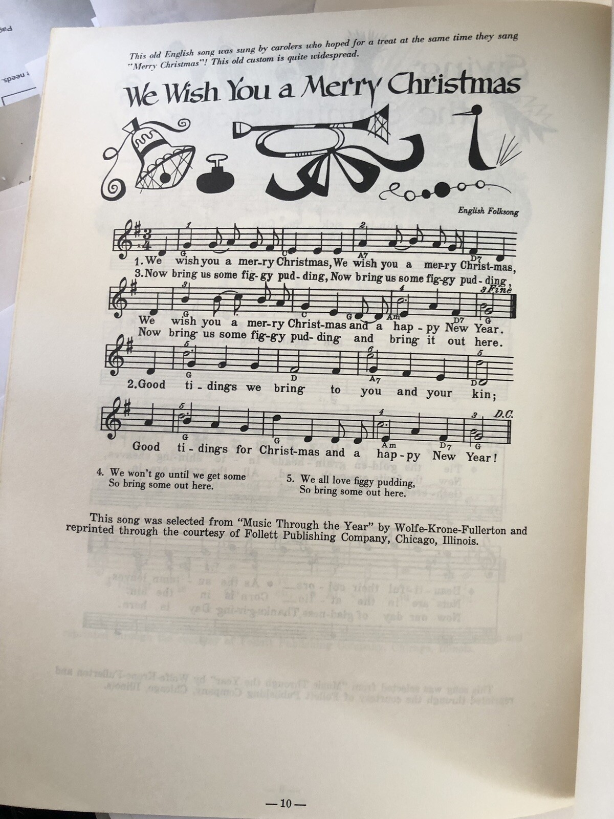 Women of Iowa Farm Bureau Vintage Sheet Music Bulletin Spirit Song 1950s