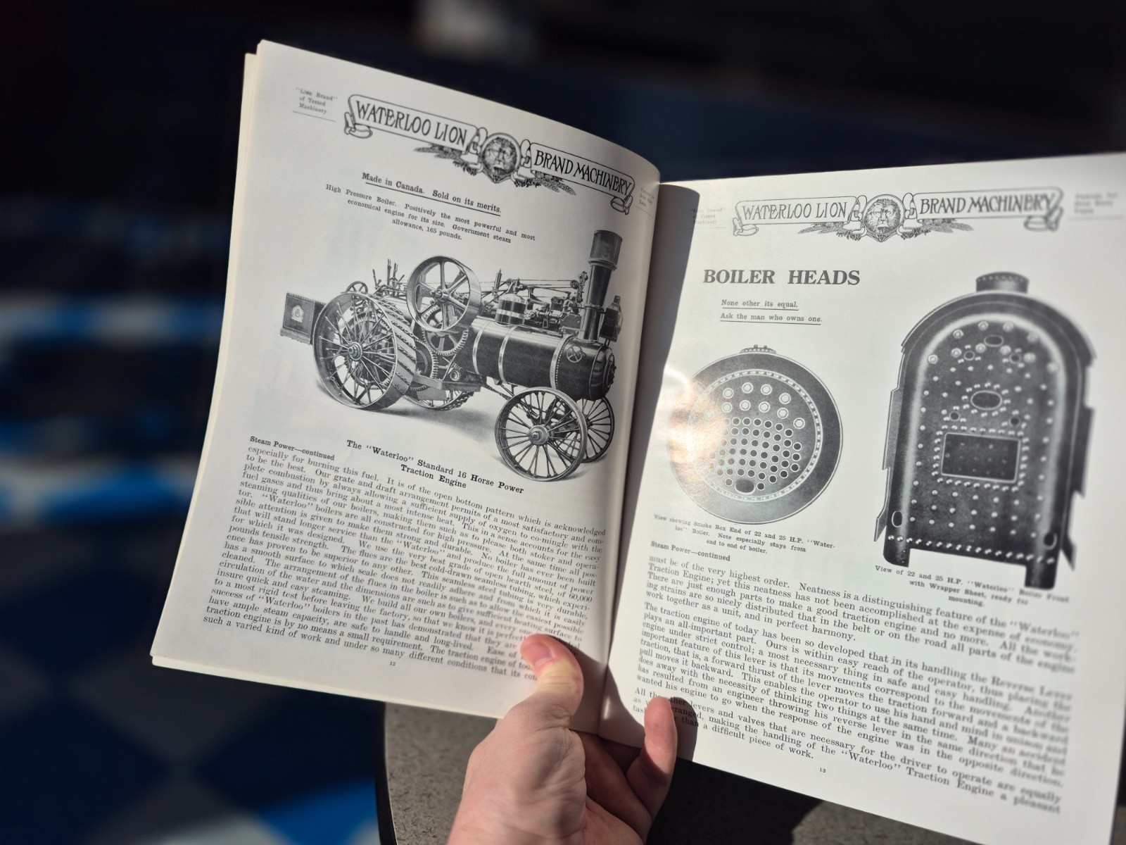 Waterloo Machinery High Class Portable Traction Engines Tractor Catalog Reprint