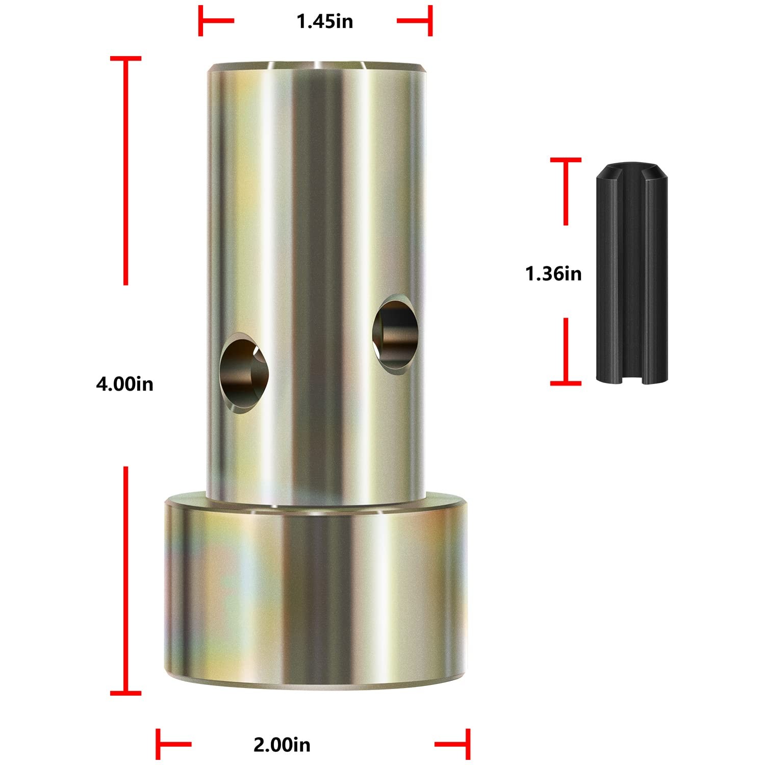 2 Pairs of Cat 1 Quick Hitch Adapter Bushings Set for Category I 3Point Tract…