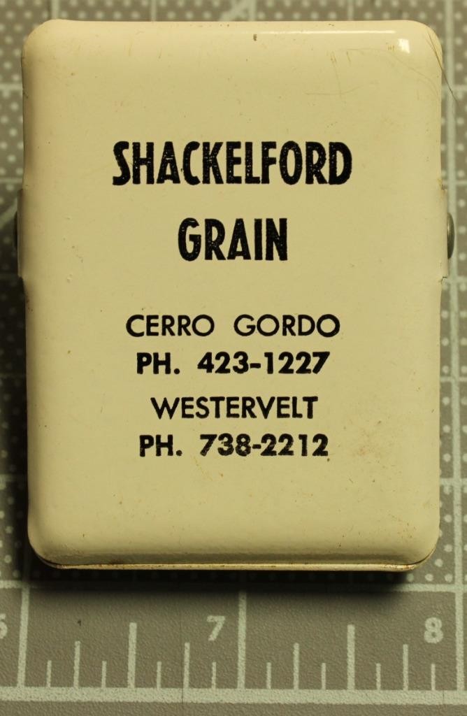 Shackelford Grain Cerro Gordo & Westervelt IL Spring Loaded Paperclip Shlf3B2