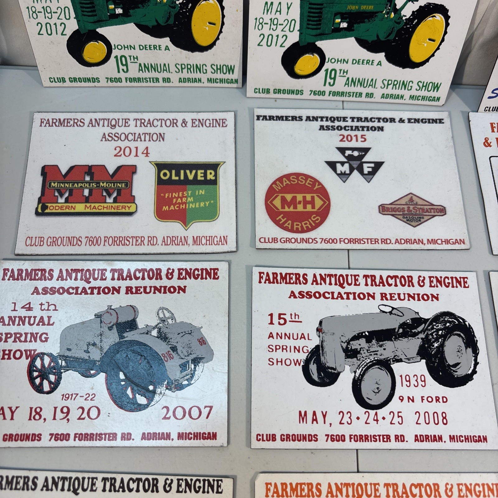 21 Farmers Antique Tractor And Engine Association Show Magnets, Adrian, Michigan
