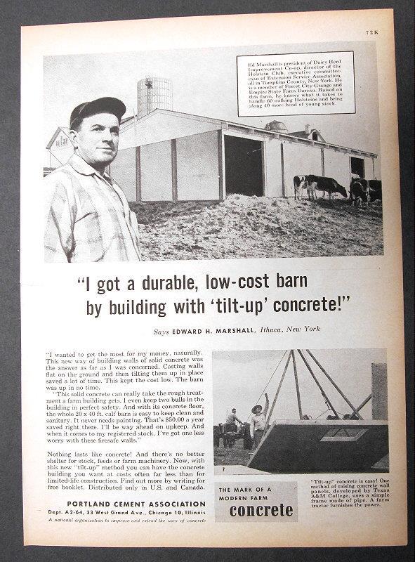Original 1959 Building Ad Endorsed by Edward Marshall of Ithaca New York