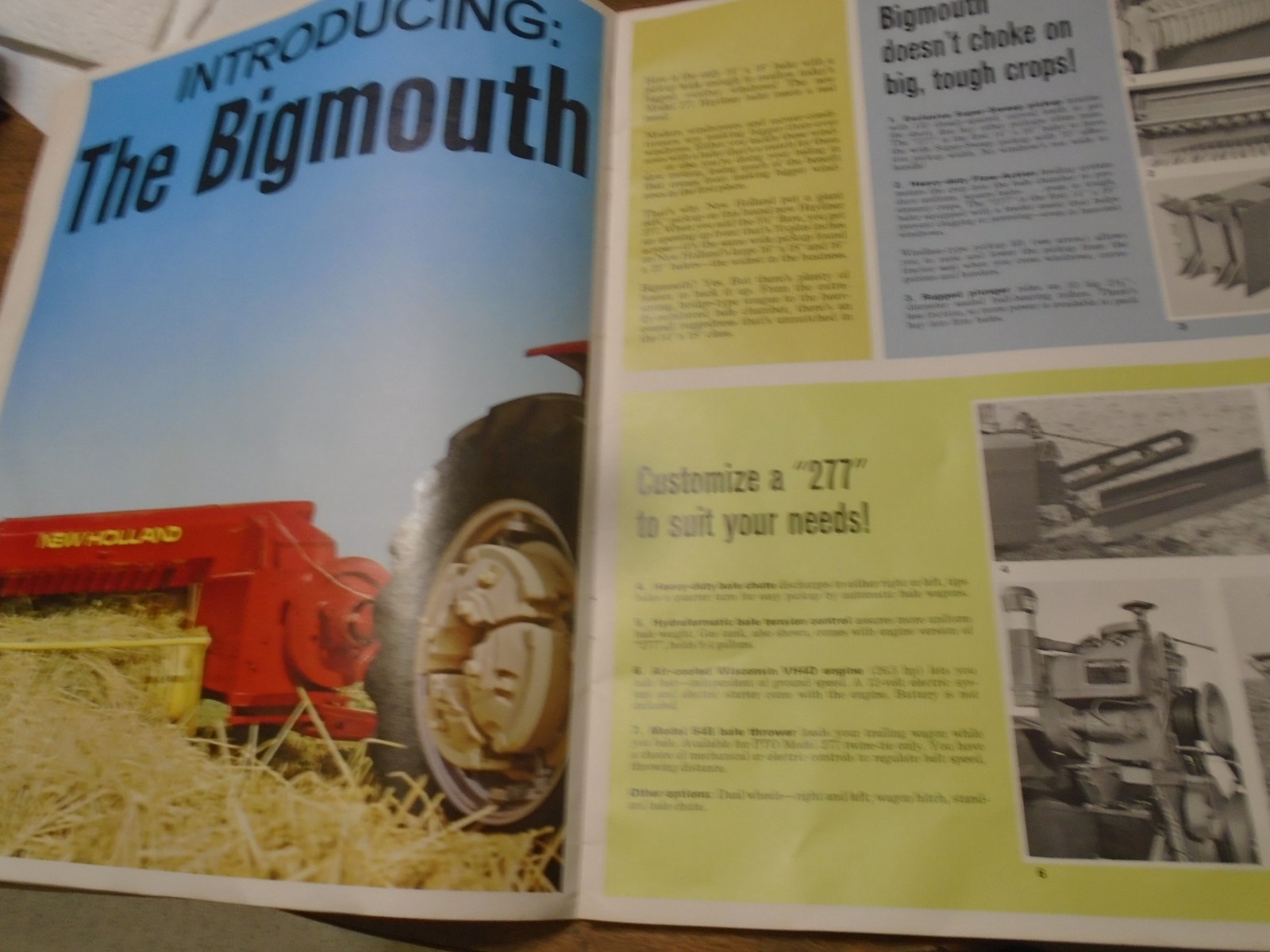 Vintage 1968 Sperry Rand New Holland Farmers Choice Baler Sales Brochure Mowers