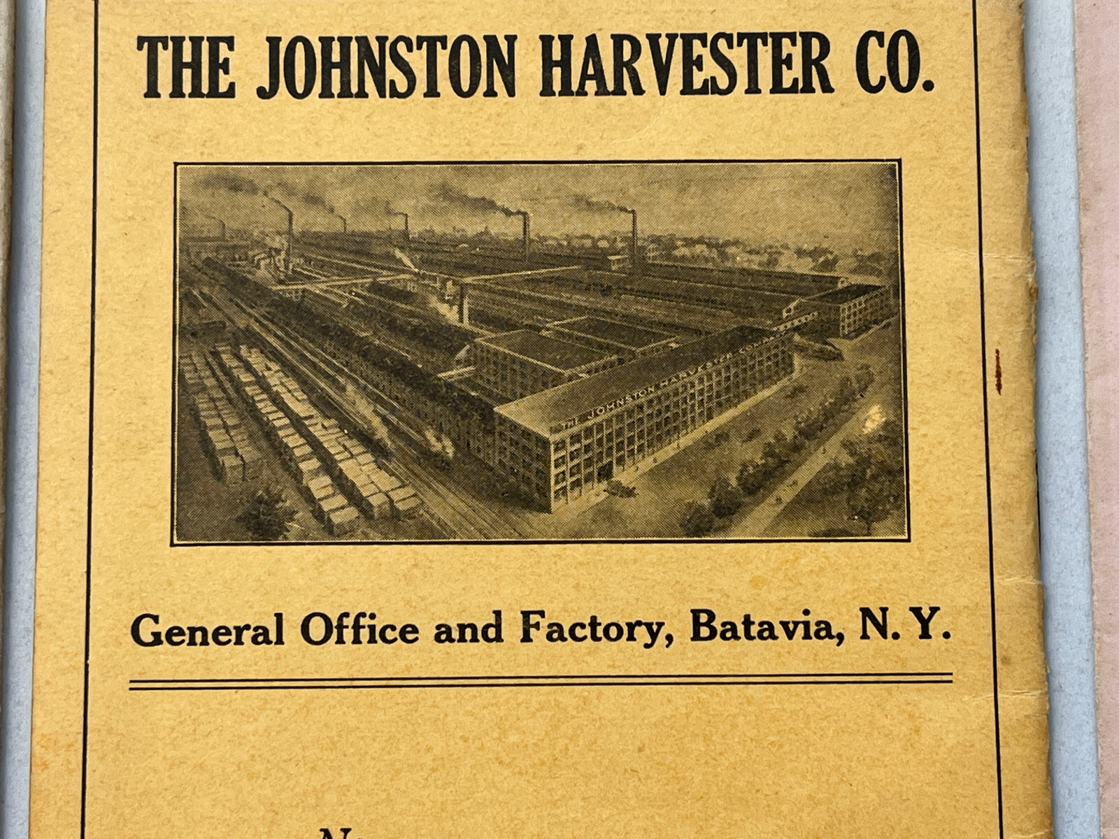 1912 &rsquo;17 3-Johnston Harvester Co Price List & Commission & Sale Contracts