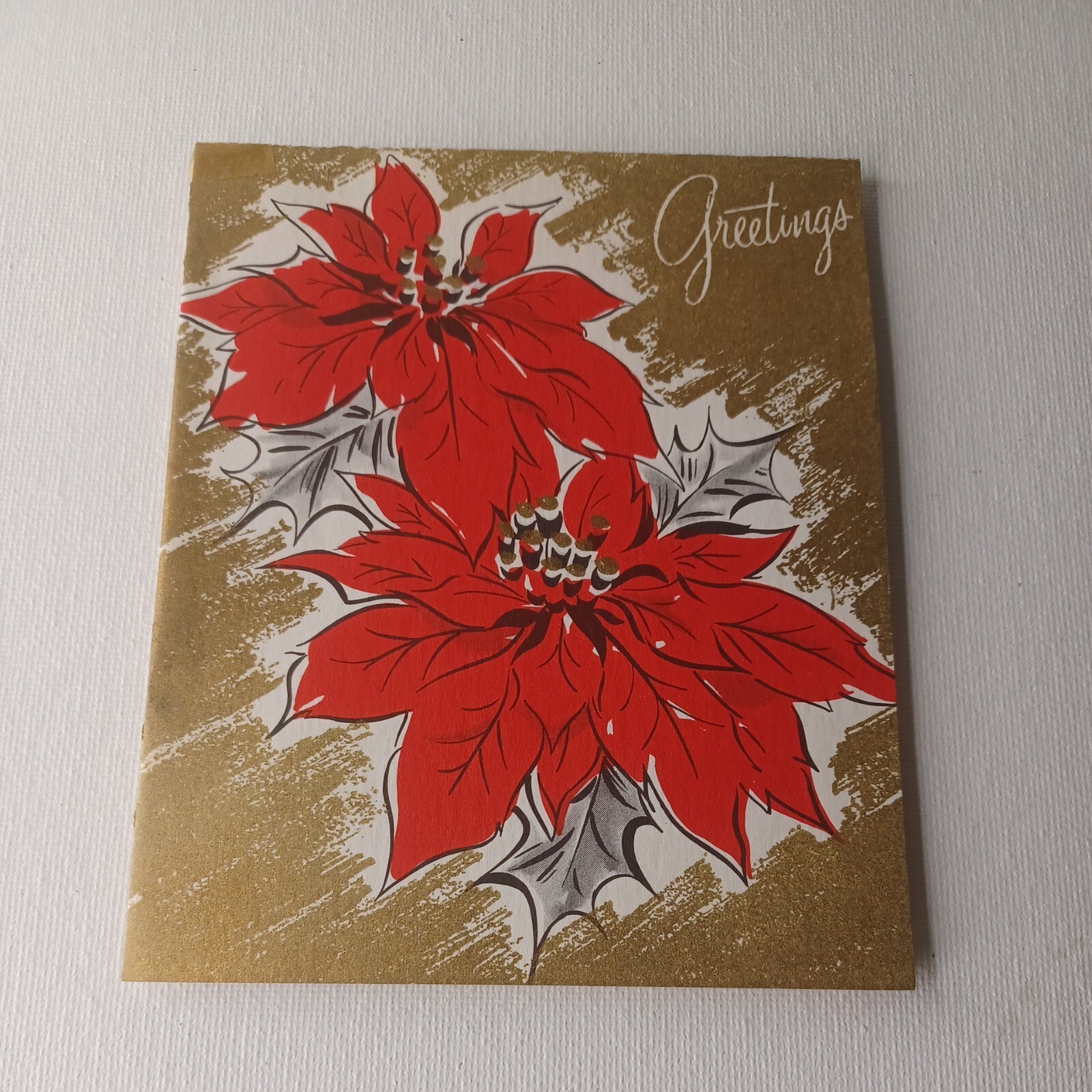 Vintage T.V. Burgreen Gin Christmas Greeting Card Madison ALABAMA Cotton