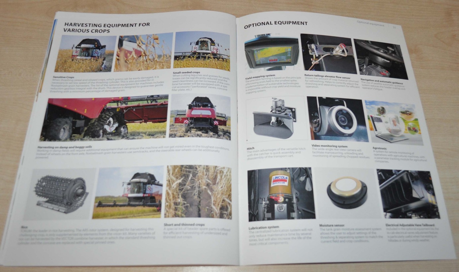 Rostselmash Grain Harvesting Equipment Brochure Prospekt ENG