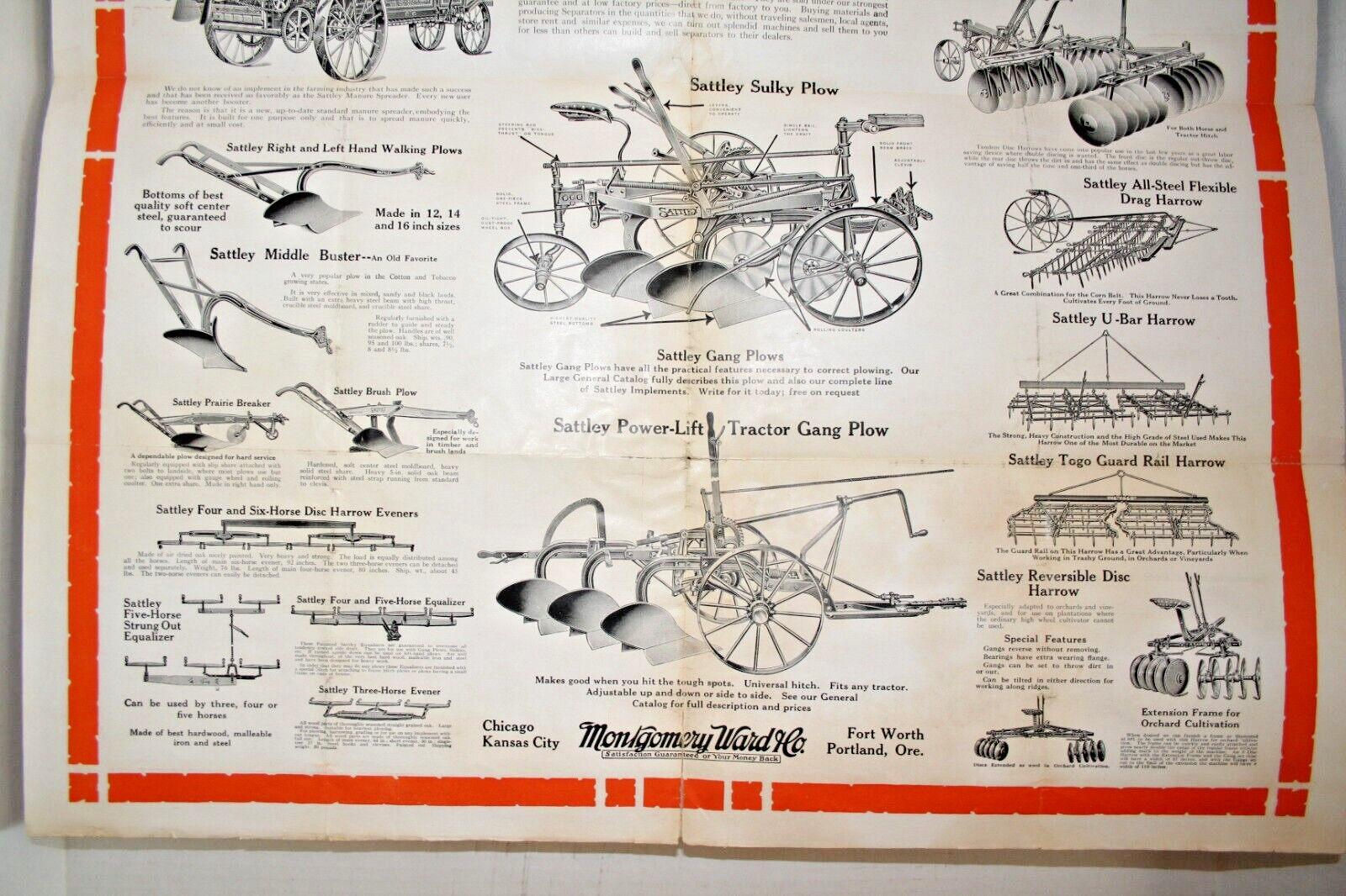 MONTGOMERY WARD FARM EQUIPMENT 1900