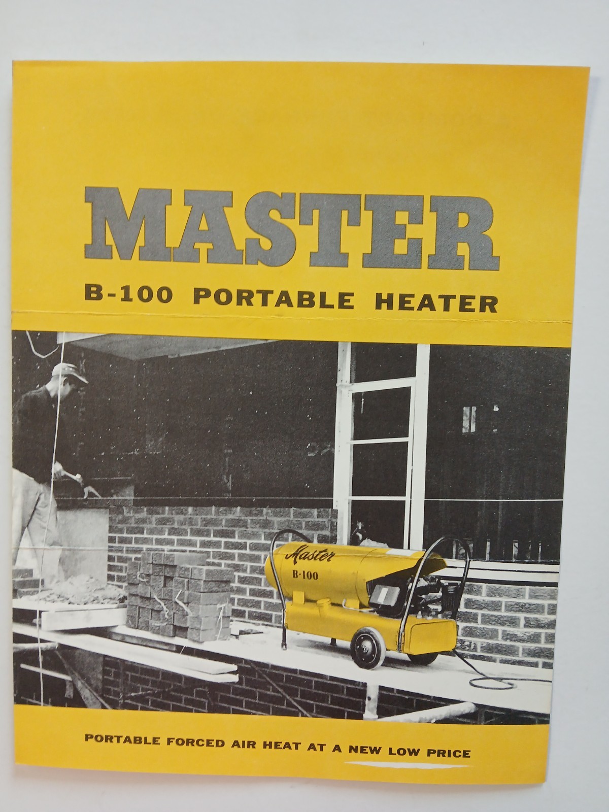 1960s Master Portable Heater ADVERTISING BROCHURE Mailers (2) Vintage