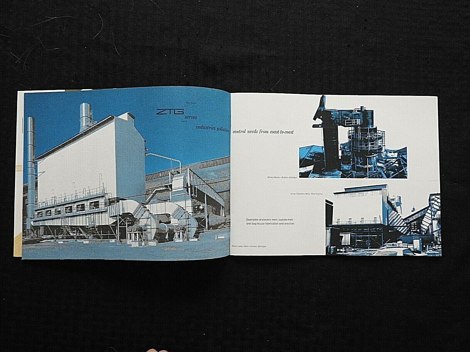 c1970 ZTG HANS J. ZACH TERRE HAUTE GROUP SHEET METAL FABRICATION BROCHURE MINTY