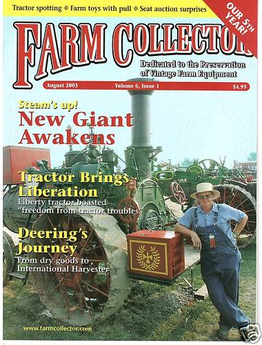 Liberty Tractor, William McCormick Deering history, New Giant Steam Engine