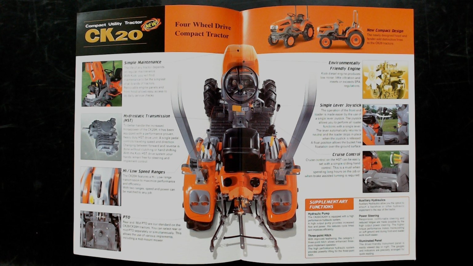 Kioti CK20 Compact Utility Tractor Brochure Vintage Agricultural 2002