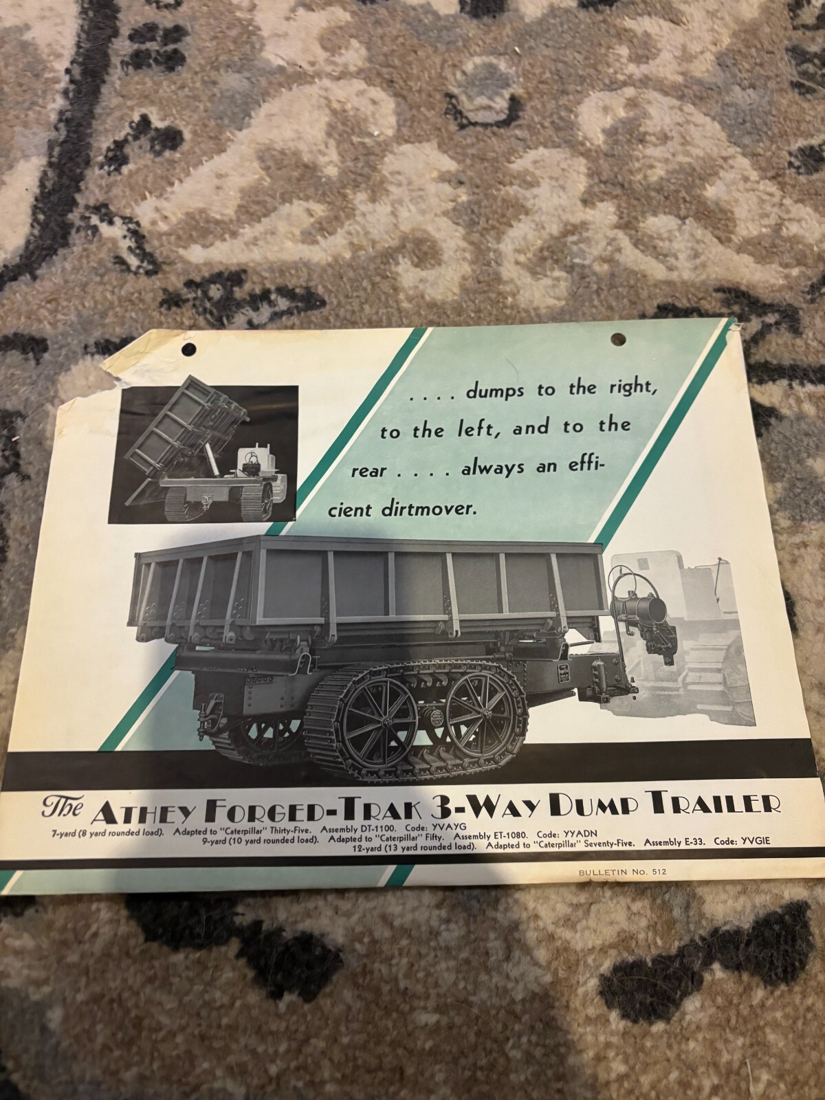 Athey Forged Trak 3 Way Dump Trailer Brochure FCCA25