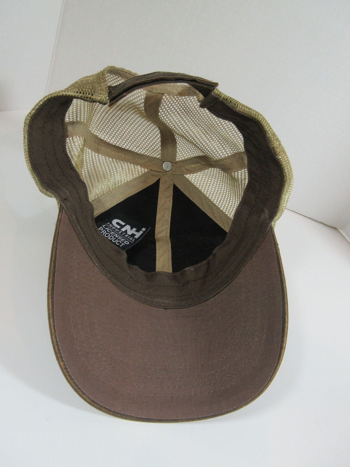 Brown International Harvester Rustic Look Emblem Hat With Tan Mesh Back